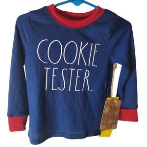 Rae Dunn Cookie Tester Pajama Top, NWT, 4T